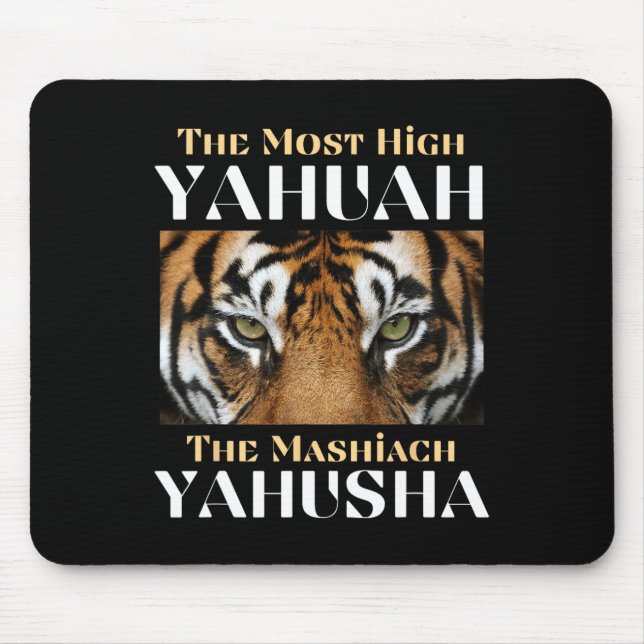 Mousepad O Yahuah Mais Alto E O Mashiach Yahusha (Frente)