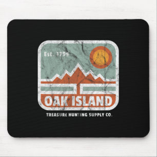 Mousepad Oak Island Treasure Hunt Supply Vintage 1795 Map M