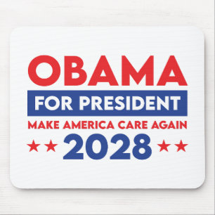 Mousepad Obama Para O Presidente 2028 Torne A América Mais 