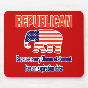 Mousepad Obama republicano engraçado