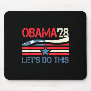 Mousepad Obama Vintage Retro Patriótico 2028 Prote Política