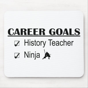 Mousepad Objetivos da carreira de Ninja - professor da
