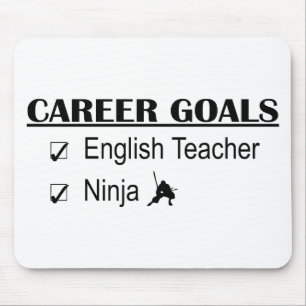 Mousepad Objetivos da carreira de Ninja - professor de