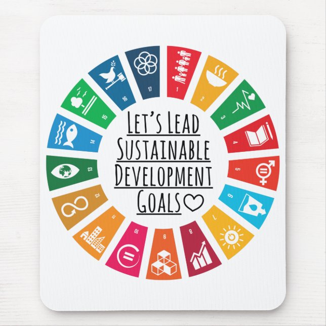Mousepad Objetivos de Desenvolvimento Sustentável do SDG da (Frente)