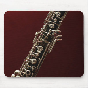 Mousepad Oboe instrumento musical clássico de madeira