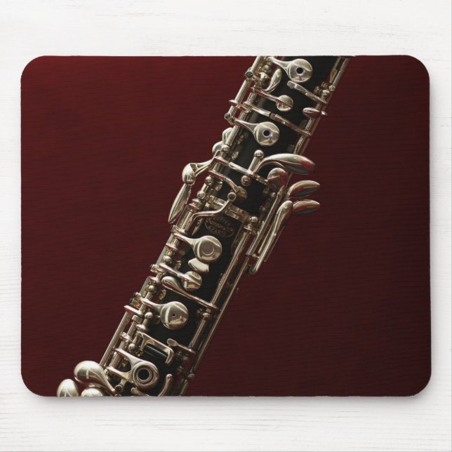 Mousepad Oboe instrumento musical clássico de madeira (Frente)
