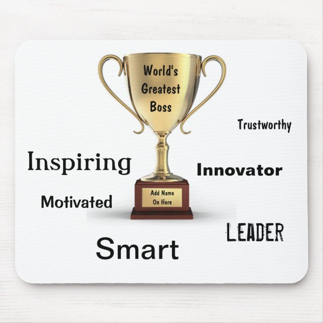 Mousepad Obrigado presentes para o chefe (Frente)