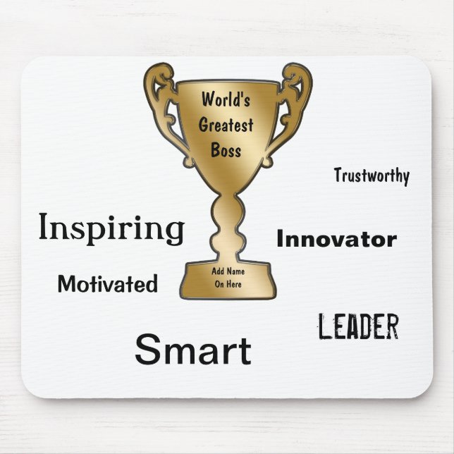 Mousepad Obrigado presentes para o chefe (Frente)