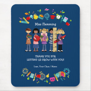 Mousepad Obrigado, Professor. Presente personalizável