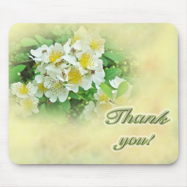 Mousepad Obrigado Rosas Multiflora (Frente)