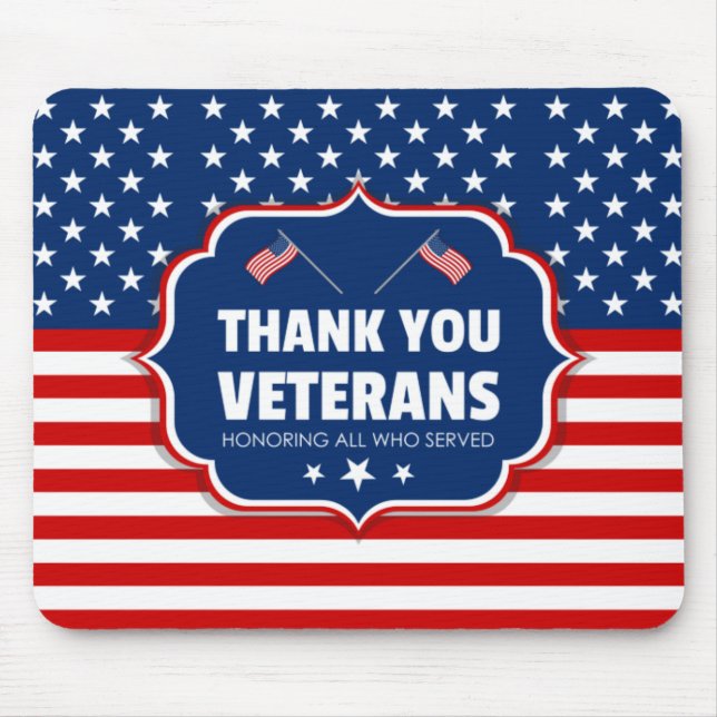 Mousepad Obrigado Veteranos (Frente)