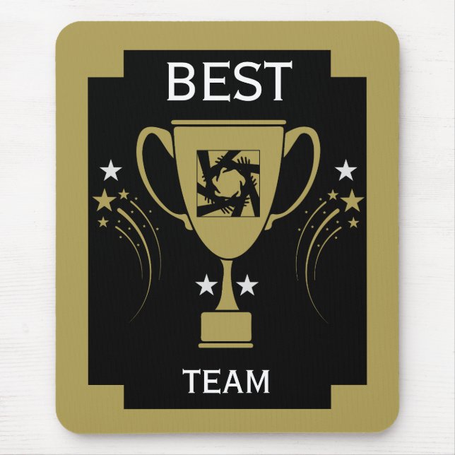 Mousepad Obrigados da equipe corporativa (Frente)