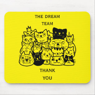 Mousepad Obrigados da equipe corporativa