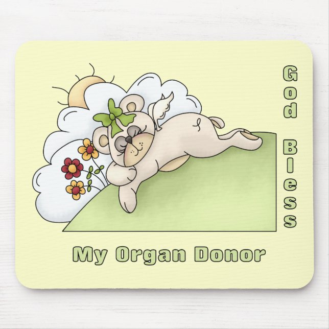 Mousepad Obrigados de doadores de órgãos (Frente)