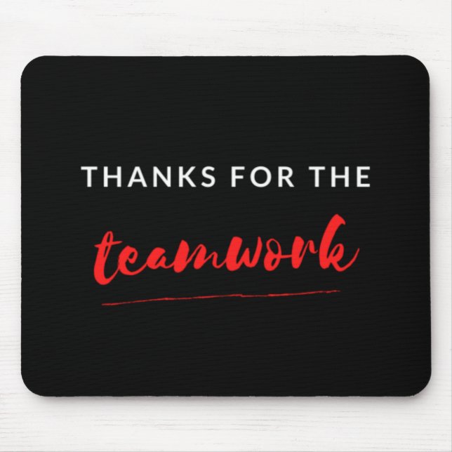 Mousepad Obrigados Para O Trabalho em equipe (Frente)