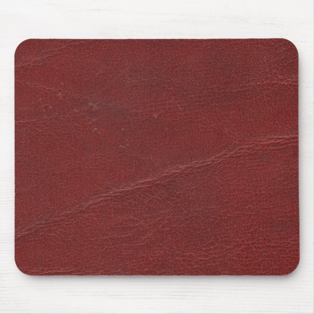 Mousepad Obscuridade do falso - couro vermelho (Frente)