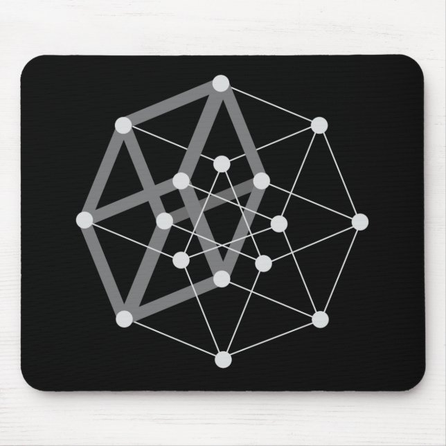 Mousepad obscuridade do hypercube (Frente)