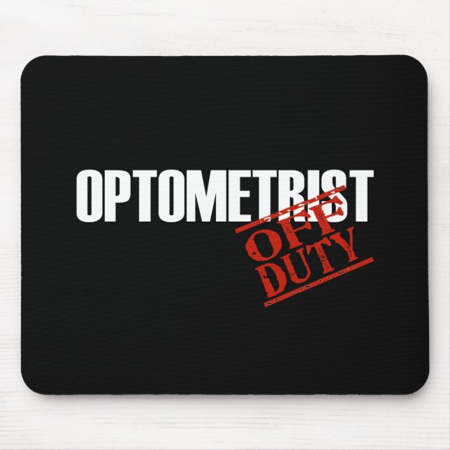 MOUSEPAD OBSCURIDADE FORA DE SERVIÇO DO OPTOMETRISTA (Frente)