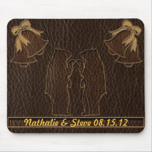 Mousepad Obscuridade Wedding do Couro-Olhar