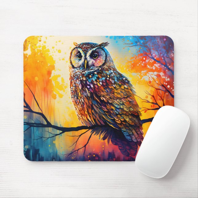 Mousepad Observadores Florestais, populações florestais, co (Com mouse)