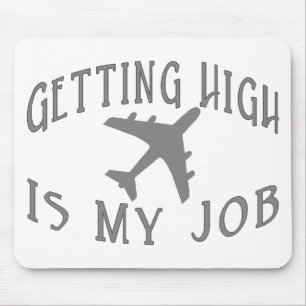 Mousepad Obtendo o piloto alto da linha aérea