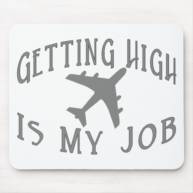 Mousepad Obtendo o piloto alto da linha aérea (Frente)