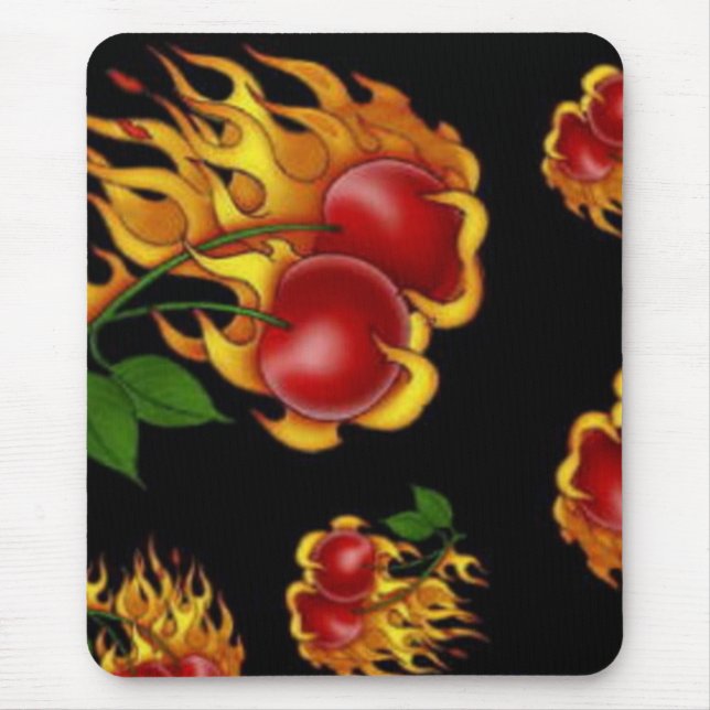 Mousepad obtenha suas cerejas quentes (Frente)