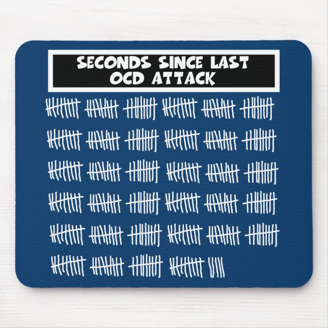 Mousepad OCD engraçado (Frente)