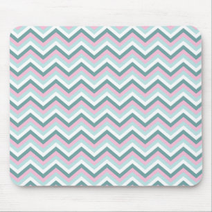 Mousepad Ocean Mist Chevron Patterno