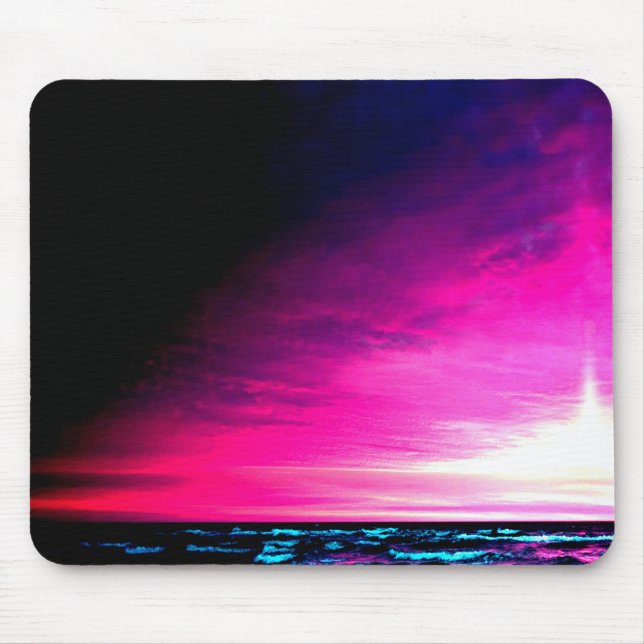 Mousepad Oceano e Sol Coloridos e Pacíficos (Frente)
