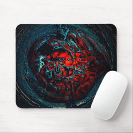 Mousepad Oceano Inferno - Brilho Vermelho