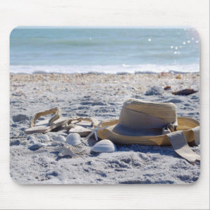 Mousepad Oceano, praia, escudos do mar