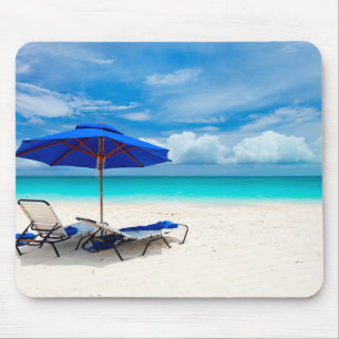 Mousepad Oceano Verde com Areia Branca