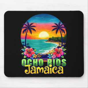 Mousepad Ocho Rios Jamaica Praia Pôr do Sol Tropical Verão