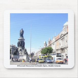 Mousepad O'Connell Monument & Dublin Spire, Dublin Irlanda
