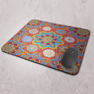 Mousepad Octo brilhante arabesque Estilo vermelho mórbido