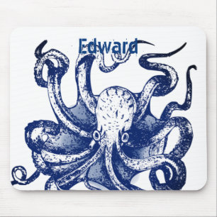 Mousepad Octopus azul