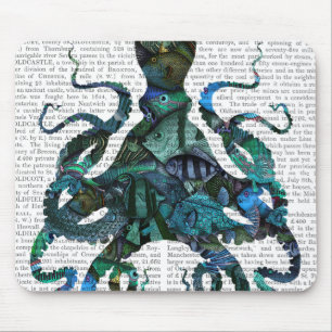 Mousepad Octopus Azul Fishy