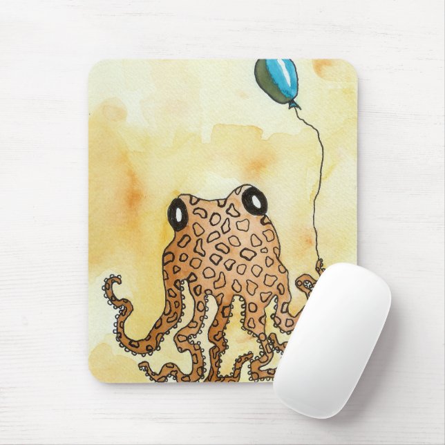 Mousepad Octopus com balão (Com mouse)