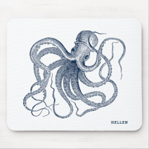 Mousepad Octopus marinho-Azul