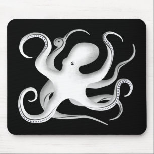 Mousepad Octopus Silhouette