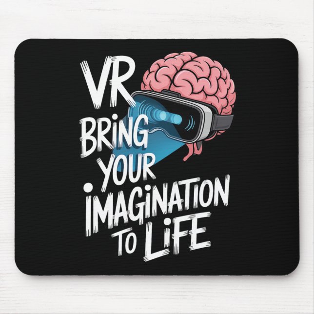 Mousepad Óculos de realidade virtual alimentados pela imagi (Frente)