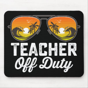 Mousepad Óculos de Sol de Professor Fora de Serviço no Últi