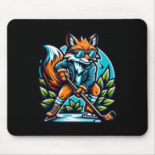 Mousepad Óculos de sol estilo legal da Fox de hóquei no gel