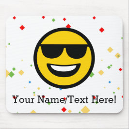 Mousepad Óculos de sol legal Emoji