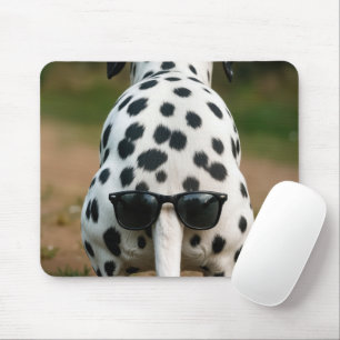 Mousepad Óculos de Sol na Cauda de um Cão Dálmata