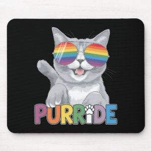 Mousepad Óculos de Sol Purride Cat Orgulho Gay Arco-íris LG
