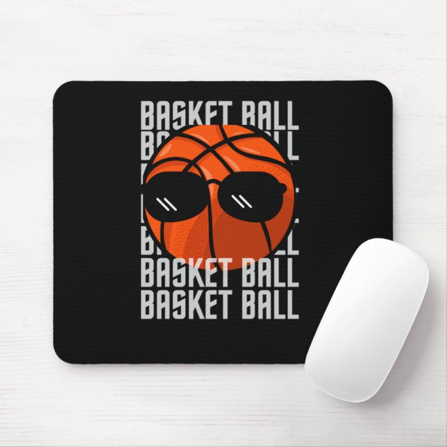 Mousepad Óculos negros de basquete (Com mouse)