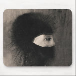 Mousepad Odilon Redon. Armadura. Cara de mulher escura. Sim<br><div class="desc">Mão de rato "Armor" de Odilon Redon.</div>