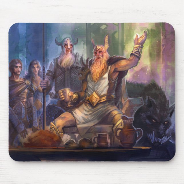 Mousepad - Odin e Einherjars (Frente)